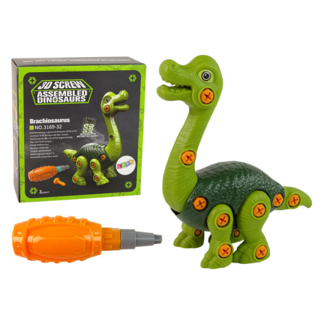 Brachiosaurus dinosaurus na spinning green