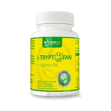 NUTRICIUS L-TRYPTOFAN + vitamín B6 60 tabliet