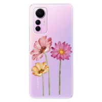Odolné silikónové puzdro iSaprio - Three Flowers - Xiaomi 12 Lite