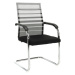 Zasadacia stolička, sivá/čierna/strieborná, ESIN