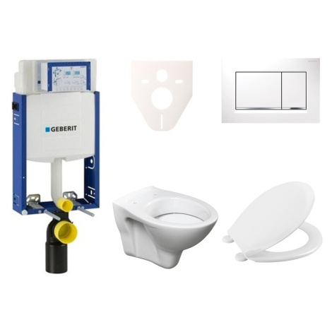 Cenovo zvýhodnený závesný WC set Geberit na zamurovanie + WC S-Line S-line Pro 110.302.00.5NR5