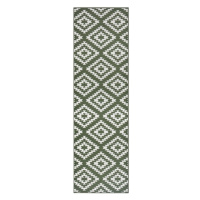Zelený koberec behúň 250x80 cm Nordic - Hanse Home