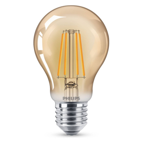 Philips LED žiarovka Filament E27 A60 4W 2.500K