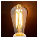 LED rustikálna lampa E27 6W 500 lm, jantárová 1 800 K