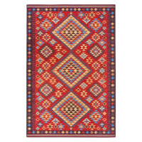 Kusový koberec Cappuccino 105875 Peso Red Blue - 80x165 cm Hanse Home Collection koberce