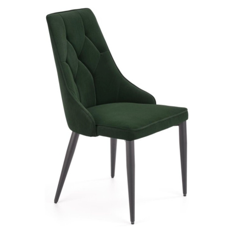 Jedálenská stolička K365 Tmavo zelená Halmar