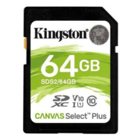 Kingston SDXC Canvas Select Plus 64 GB 100 MB/s UHS-I