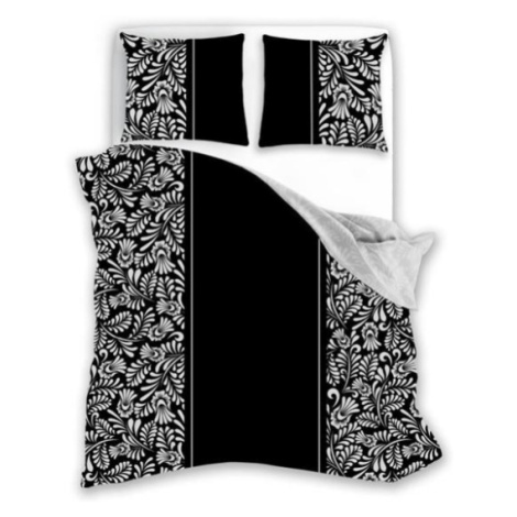Bavlnené obliečky GLAMOUR 019 180x200 cm čierne/biele FARO