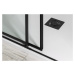 POLYSAN - ALTIS LINE BLACK sprchové dvere 1270-1310, výška 2000, číre sklo AL4012B