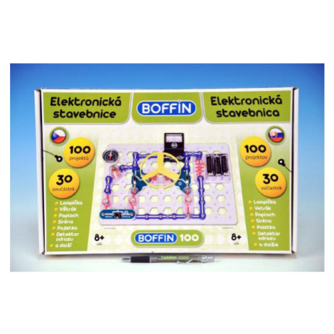 Boffin 100 Stavebnica elektronická 100 projektov na batérie 30ks v krabici 38x25x5cm Teddies