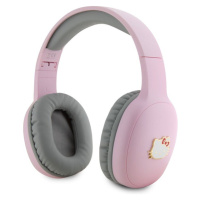 Hello Kitty Bicolor Kitty Metal Head Logo Bluetooth Stereo Headphones Pink