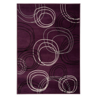 Kusový koberec Circles lila - 190x280 cm Alfa Carpets