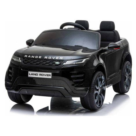 Elektrické autíčko Range Rover EVOQUE, Jednomiestne, čierne, Kožené sedadlá, MP3 Beneo