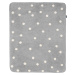 Bavlnená deka Zaffiro 75x100 cm - bodky sivá/biela