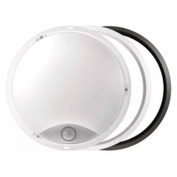 EMOS LED svietidlo prisadené kruhové so senzorom, 14W, neutrálna biela, priemer 21,5cm, čierna/b