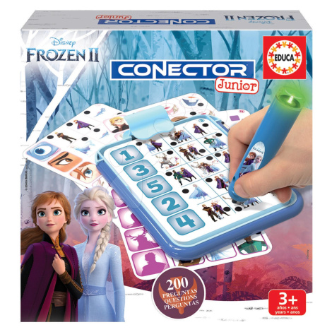Detská spoločenská hra Disney Frozen 2 Disney Conector junior 40 kariet a 200 otázok a inteligen