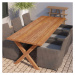 Tuindeco Rustic garden table, teak 250cm with cross legs