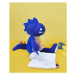 Doudou Plyšový dinosaurus s dečkou 25 cm modrý