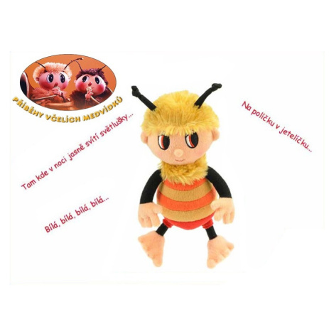 Príbehy včelích medvedíkov - Čmelda plyšový menšie 26cm na batérie spievajúca 0m + Mikro Trading
