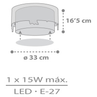 Detské stropné svietidlo Dalber Loving Deer, motív jeleňa