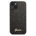 Guess PC/TPU Glitter Flakes Metal Logo Zadný Kryt pre iPhone 14 Max Black