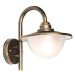 Klasická vonkajšia nástenná lampa starožitné zlato IP44 - Bruggy