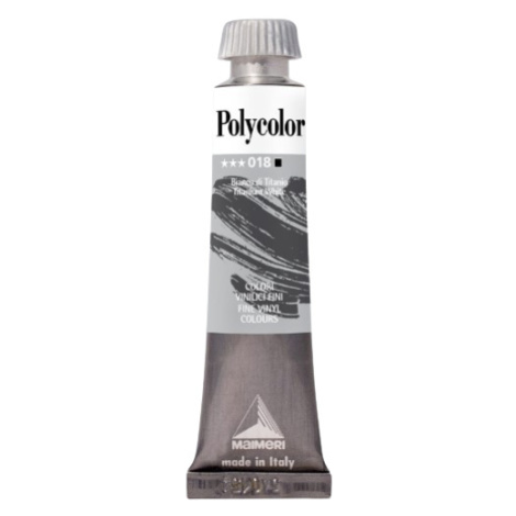 MAIMERI POLYCOLOR - Jemné vinylové farby 018 - titanium white, 20 ml