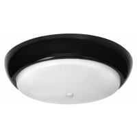 Stropné svietidlo KOKO LED s PIR senzorom, AD-PL-6257BLPMR4, 12W, 4000K, IP44, IK10, čiern