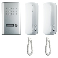 telefón domáci 2x + 1x komunikátor DP 011 biela/biela (SOMOGYI)