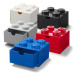 LEGO® stolný box 4 so zásuvkou biela 158 x 158 x 113 mm