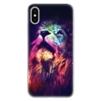 Odolné silikónové puzdro iSaprio - Lion in Colors - iPhone X