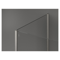 Mexen Kioto, 3-stenová sprchová zástena Walk-In Walk-in 130 x 105 x 30 cm, 8mm číre sklo, brúsen