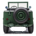mamido  Detský elektrický vojenský Jeep Willys 4x4 trojmiestny zelený