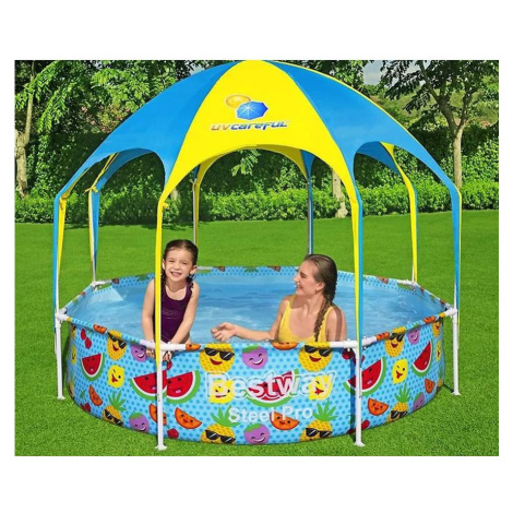 Detský bazén rámový so strešnou uv ochranou 56432 Bestway