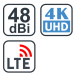 EVOLVEO Jade 2 LTE, 48dB aktívna vonkajšia anténa DVB-T/T2, LTE filter
