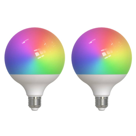 LUUMR Smart LED, 2, E27, G125, 9W, RGBW, CCT, matná, Tuya
