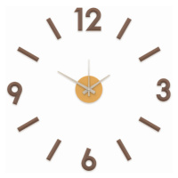 Nalepovacie nástenné hodiny, MPM 3771.50, hnedé, 60cm