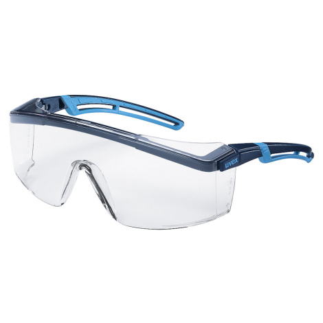 Uvex Ochranné okuliare atrospec 2.0, odolné proti poškriabaniu, čierna/modrá, od 50 ks