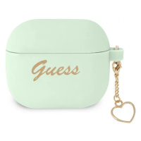 Obal Guess GUA3LSCHSN AirPods 3 cover green Silicone Charm Heart Collection (GUA3LSCHSN)