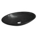 SAPHO - BLOK kamenné umývadlo 60x35 cm, čierny Marquin, matný 2401-40