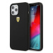 Kryt Ferrari - iPhone 12 Pro Max 6,7" Black Hardcase On Track Silicone (FESSIHCP12LBK)