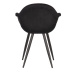 Čierne zamatové jedálenské stoličky v súprave 2 ks Forli – LABEL51