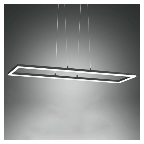 Stropné LED svietidlo Bard 92x32 cm antracit Fabas Luce