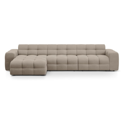 Hnedá rohová pohovka (ľavý roh/s leňoškou) Kendal – Micadoni