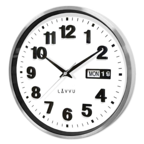 Kovové hodiny s ukazovateľom dátumu LAVVU DATE METAL, LCT4050
