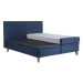 Čalúnená posteľ Dante 180x200, modrá, vrátane matraca
