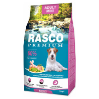 Krmivo Rasco Premium Adult Mini kura s ryžou 3kg