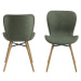 Dkton 23372 Dizajnová jedálenská stolička Alejo, zelená