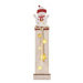 LED dekorácia drevená – snehuliak, 46 cm, 2x AA, vnútorná, 3000K, časovač (EMOS)