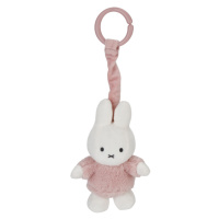 Textilná naťahovacia hračka pre bábätká Zajačik Miffy Fluffy ružový Little Dutch